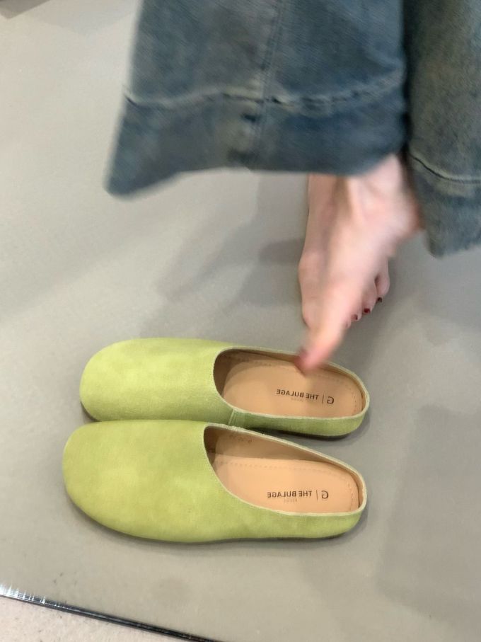圆头 无帮 皮革