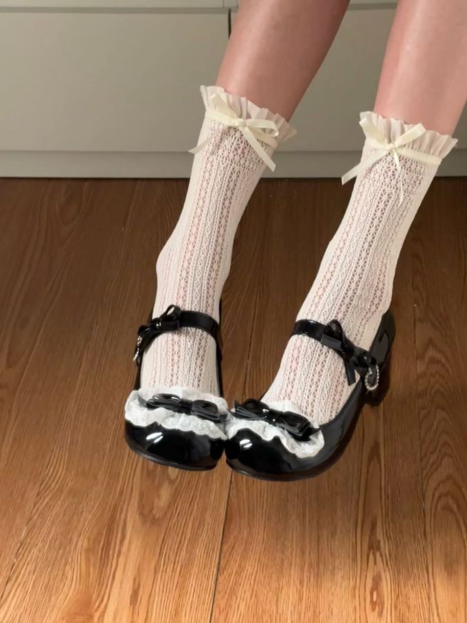 圆头 袢扣 中口鞋 皮革 