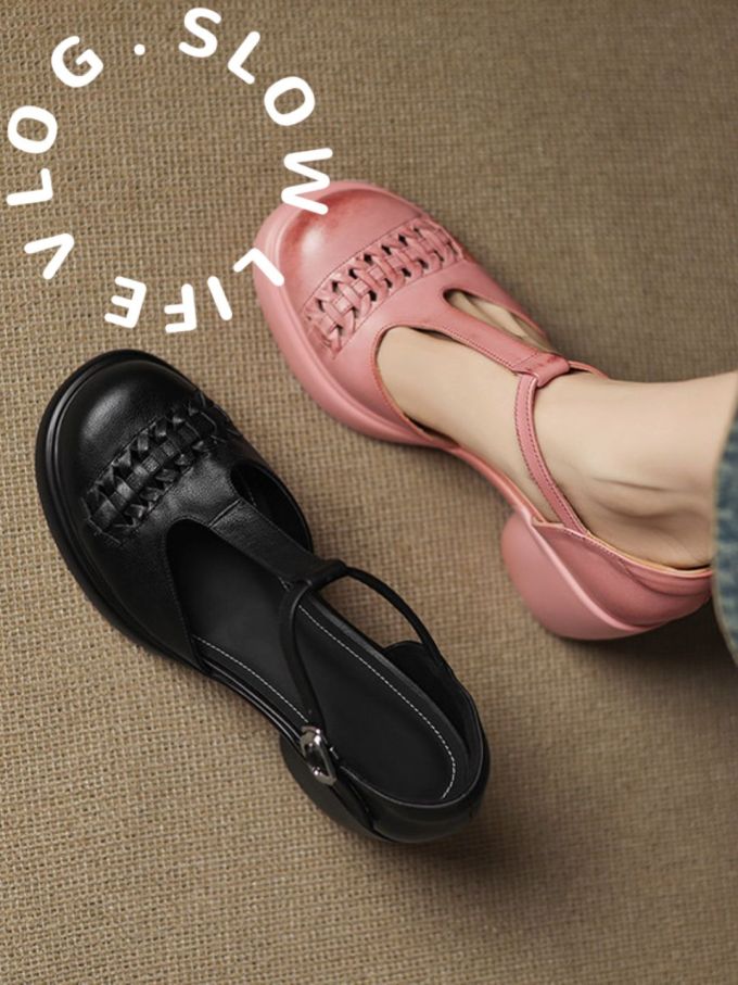 圆头 袢扣 中口鞋