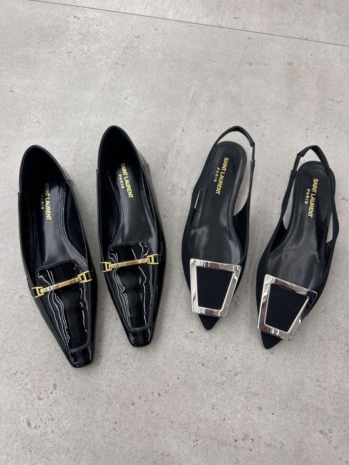 尖头 一脚蹬 袢扣 浅口鞋 塑料 