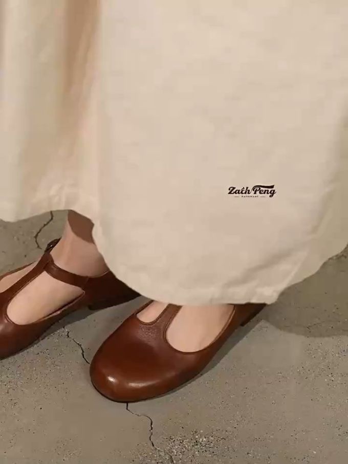 圆头 低帮 弹力绳 中口鞋 皮革
