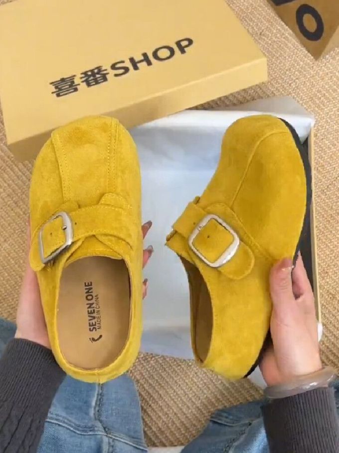 圆头 低帮 袢扣 皮革