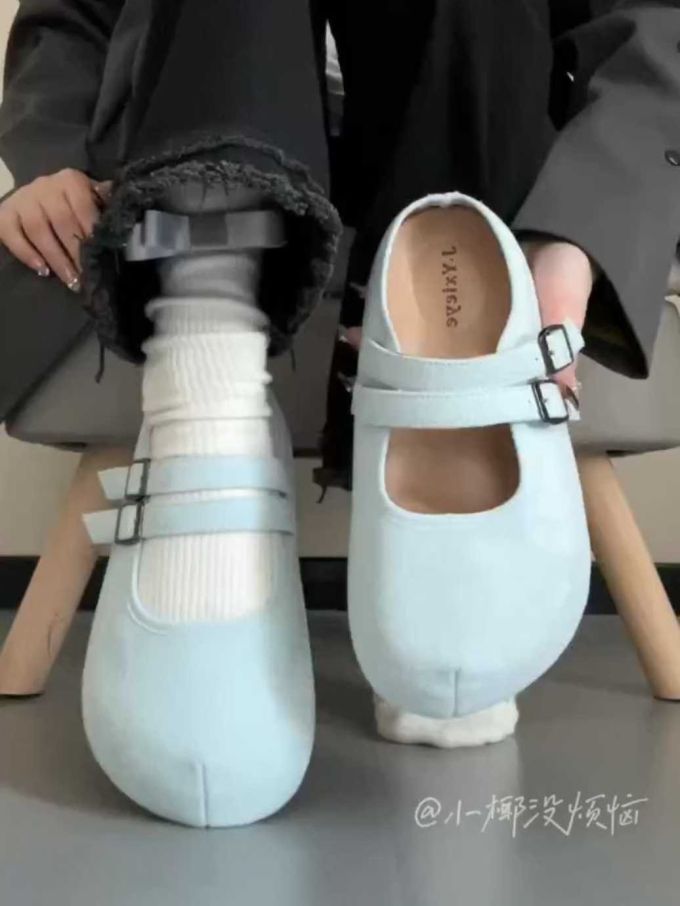 异形头-分趾 袢扣 中口鞋 皮革 