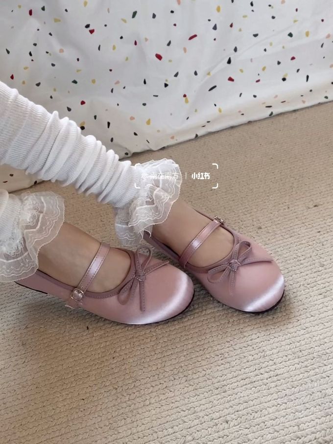 圆头 中口鞋 皮革 