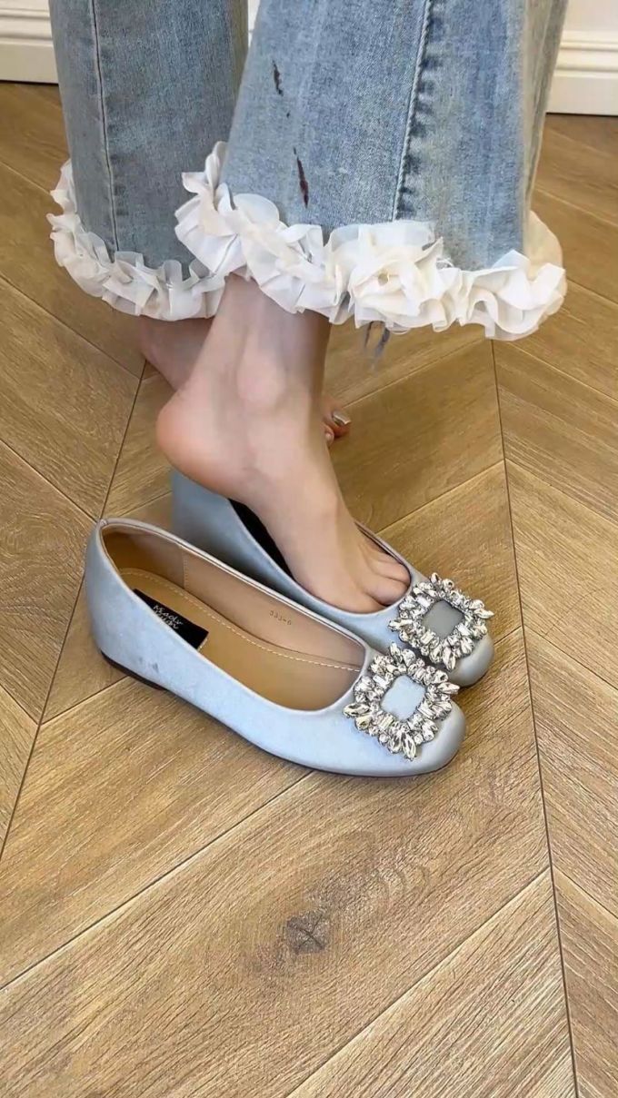 圆头 低帮 一脚蹬 浅口鞋 