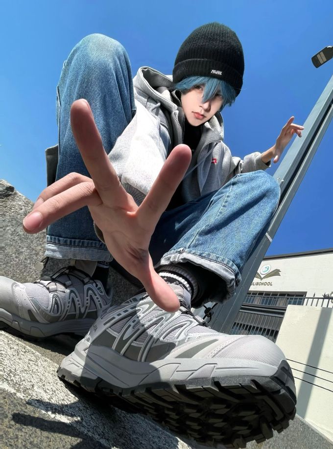 低帮 系带 网面 