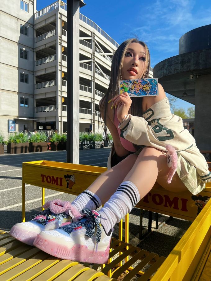 印花 晚霞色 Y2K 辣妹