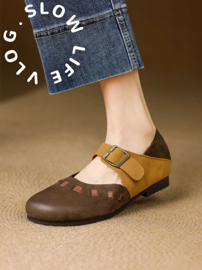 低帮 中口鞋 皮革