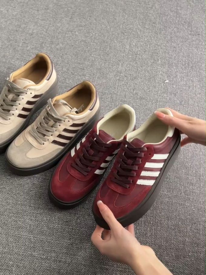 低帮 系带 皮革 