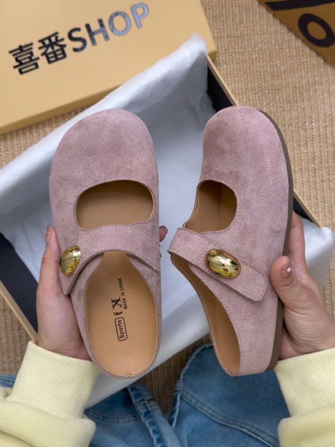 低帮 浅口鞋 皮革 
