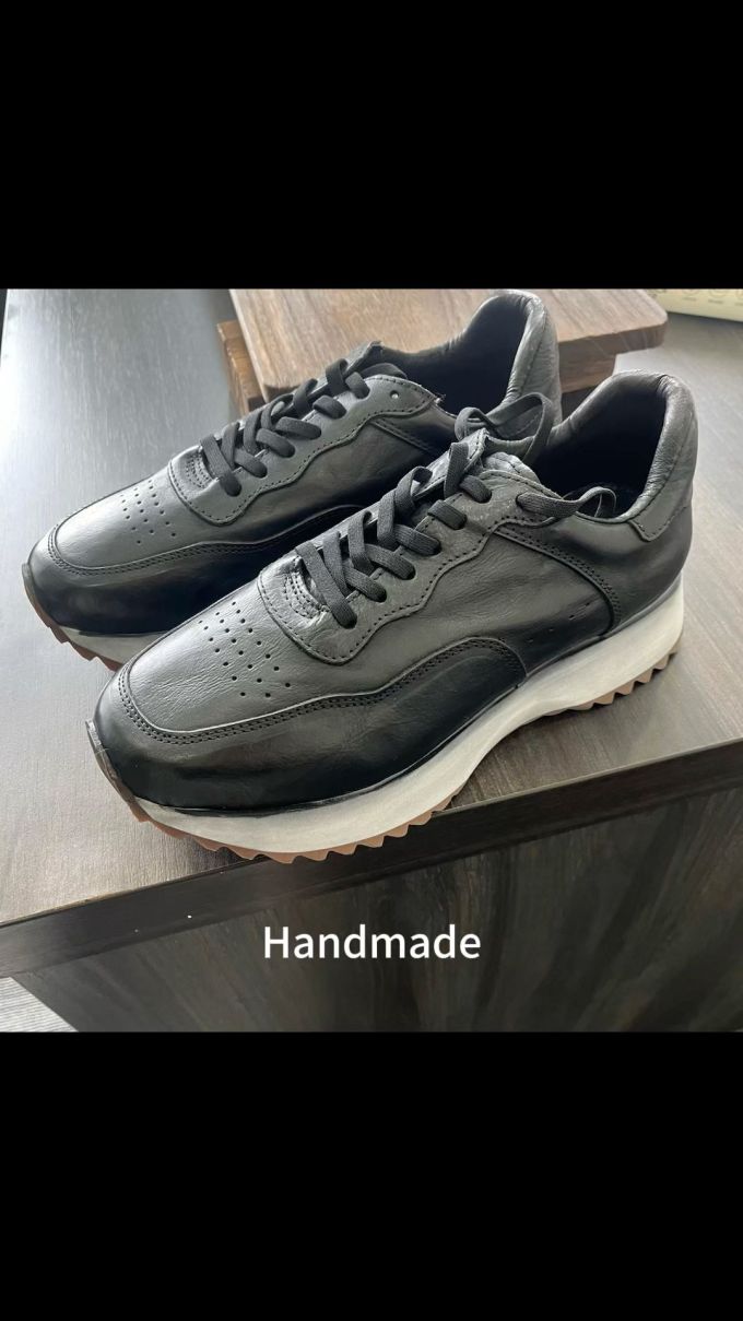低帮 系带 皮革