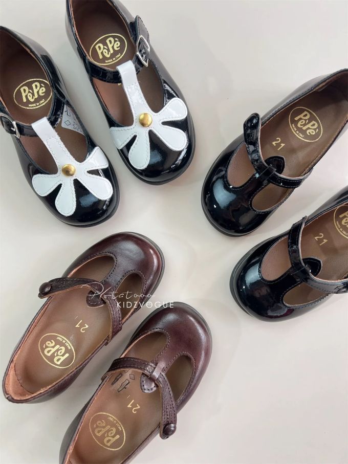 圆头 中口鞋 皮革