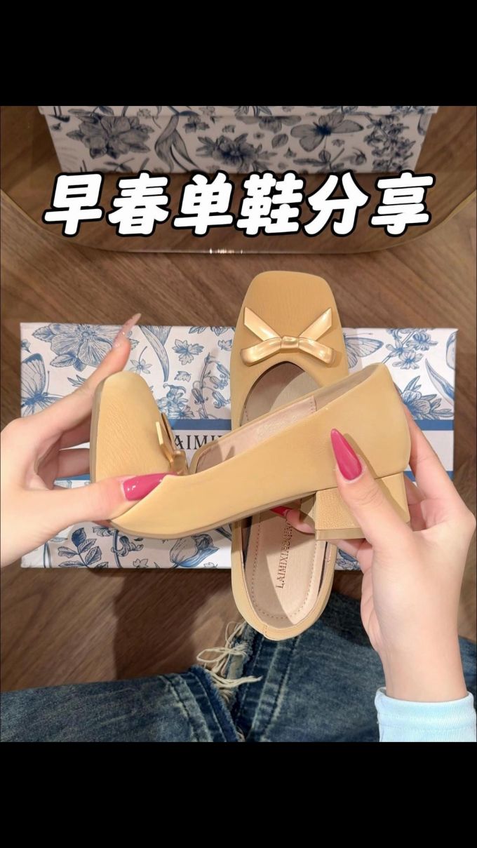 低帮 浅口鞋 皮革
