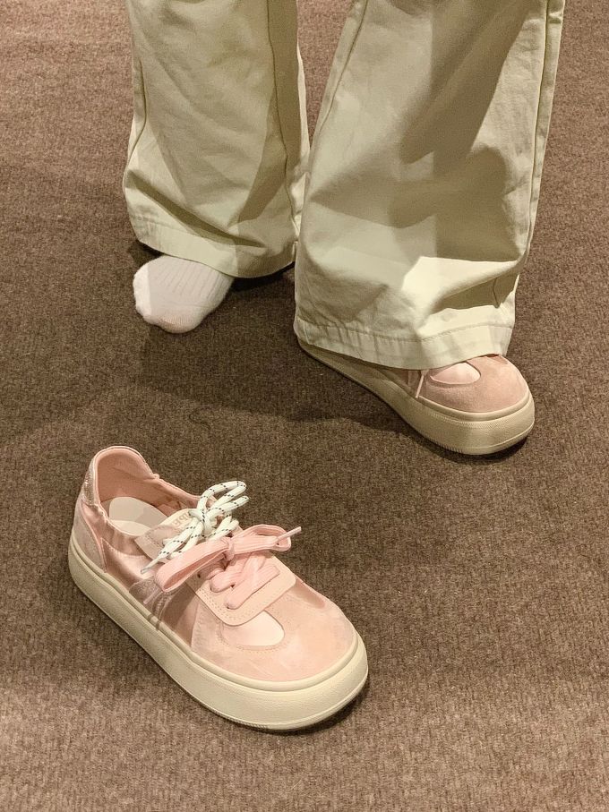 低帮 系带 魔术贴 皮革 
