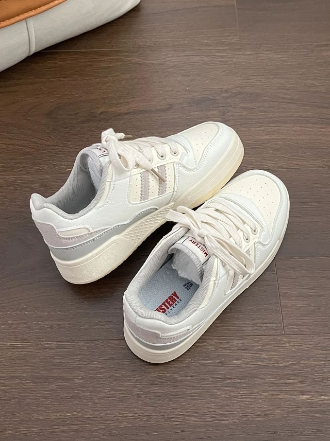 低帮 系带 魔术贴 布面 