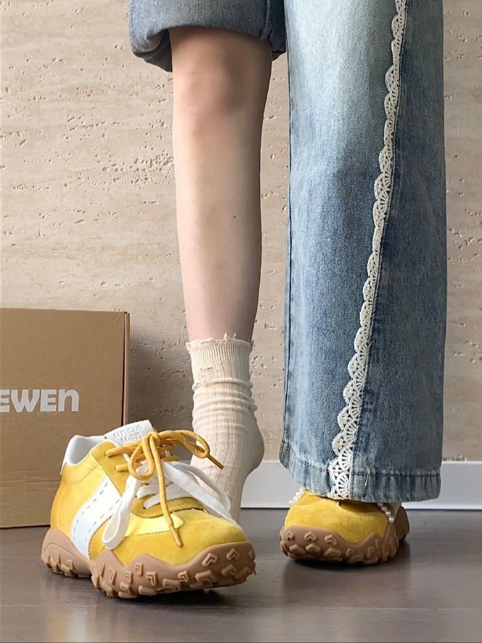 低帮 系带 皮革 