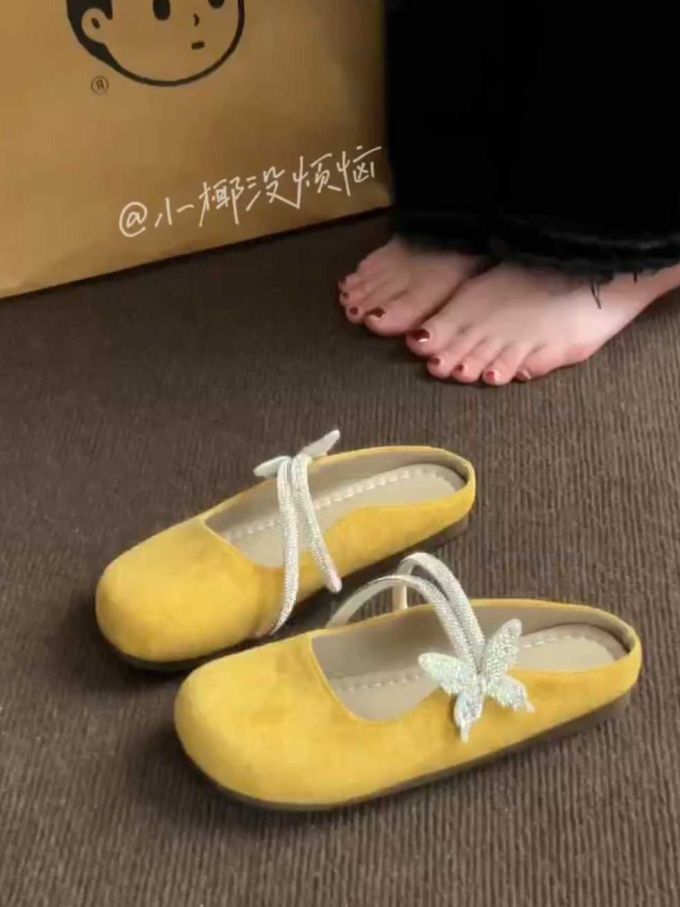 圆头 中口鞋 皮革 