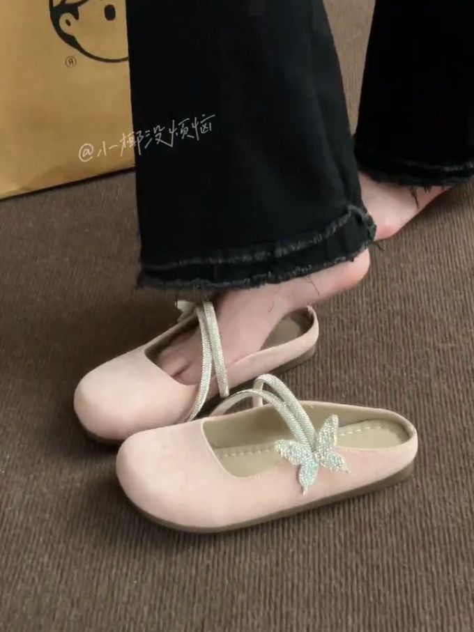 圆头 中口鞋 皮革