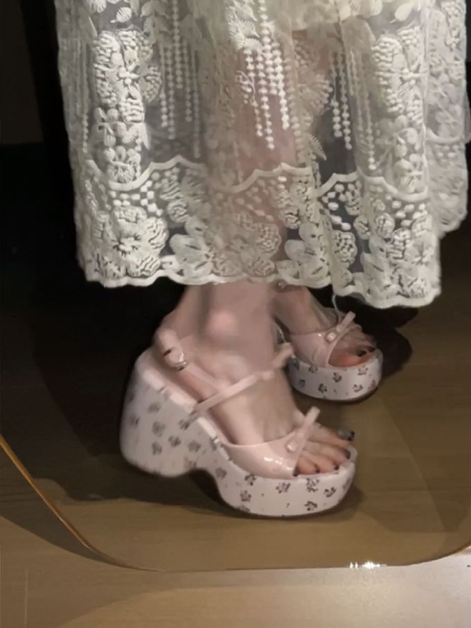 厚底 圆头 中口鞋 塑料 