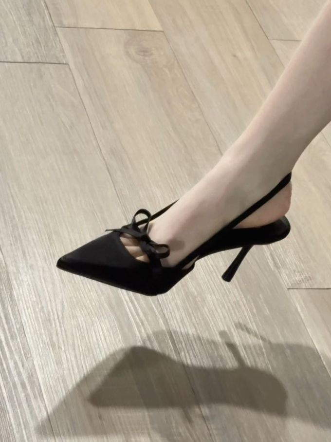 高跟 细跟 尖头 低帮 浅口鞋 网纱 