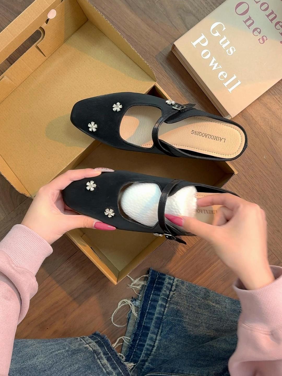 无帮 袢扣 皮革  - VALI鞋履AI设计主图