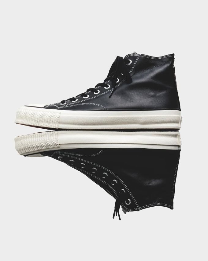 高帮 系带 布面 