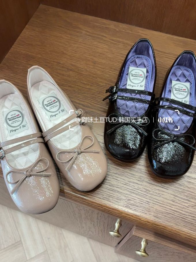 圆头 袢扣 中口鞋 皮革 