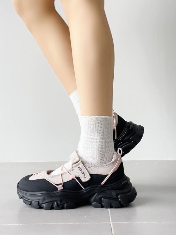 厚底 圆头 中口鞋 皮革 
