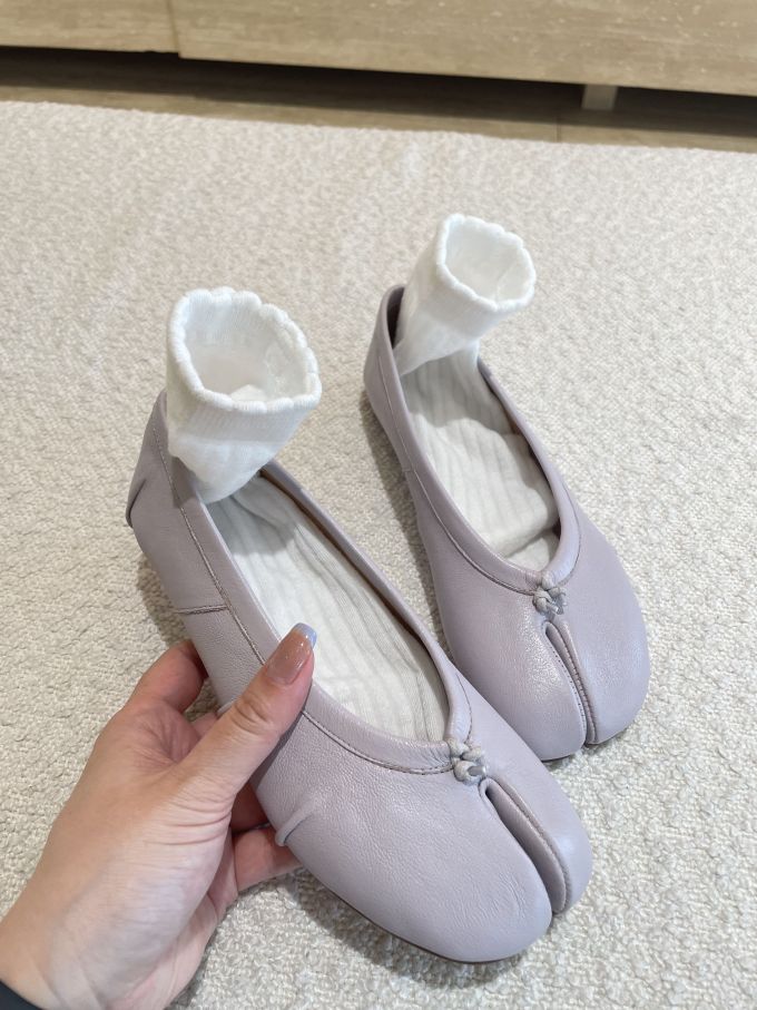 异形头-分趾 一脚蹬 皮革 