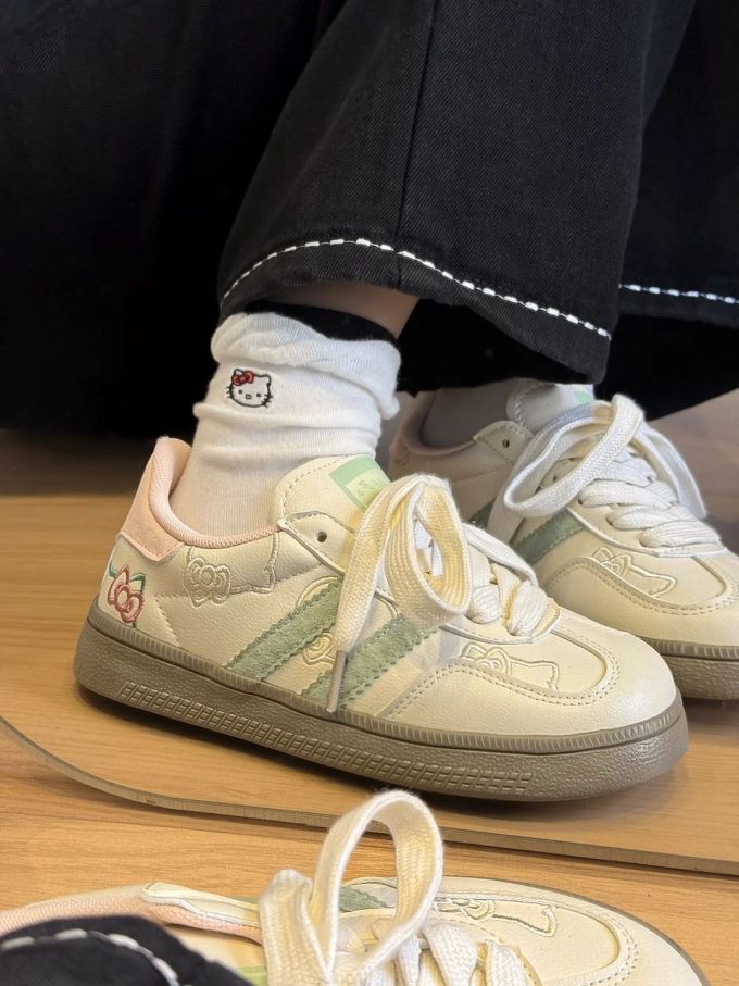 低帮 系带 魔术贴 皮革 