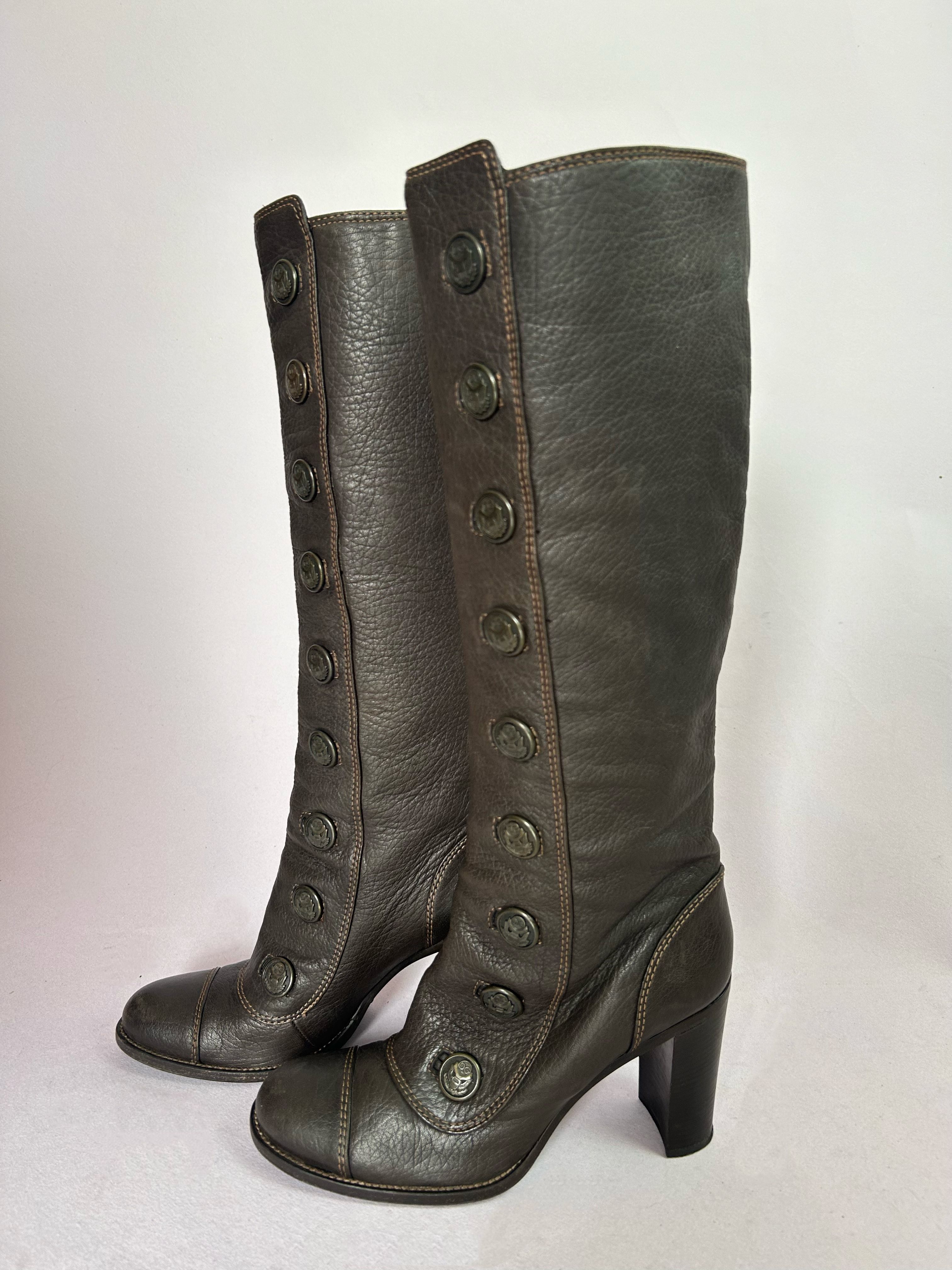 中跟 粗跟 圆头 皮革 拉链  - VALI鞋履AI设计主图