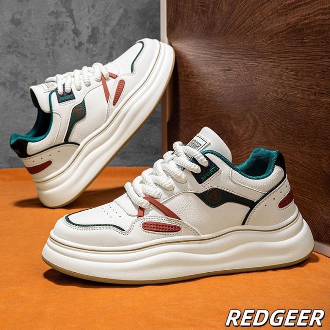 低帮 系带 魔术贴 皮革 