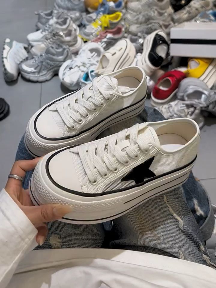 低帮 系带 布面  - VALI鞋履AI设计主图