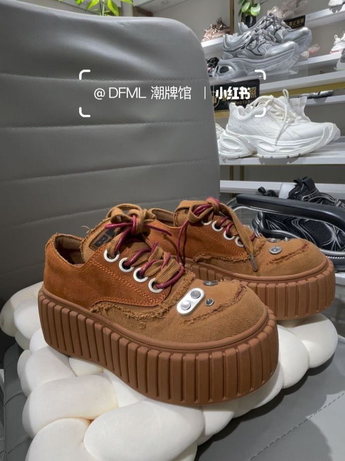 低帮 系带 皮革 