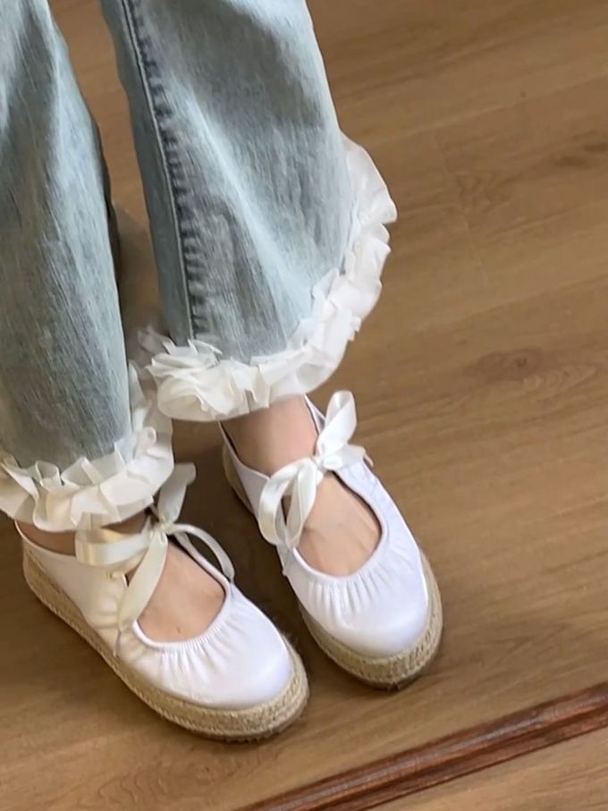 圆头 中口鞋 皮革