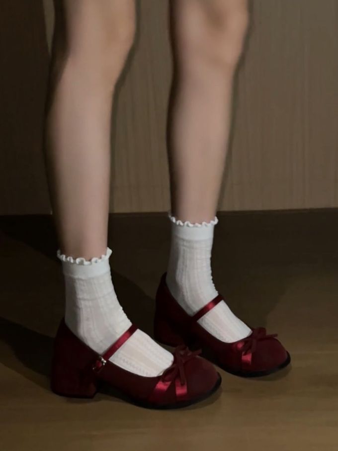 圆头 中口鞋 皮革