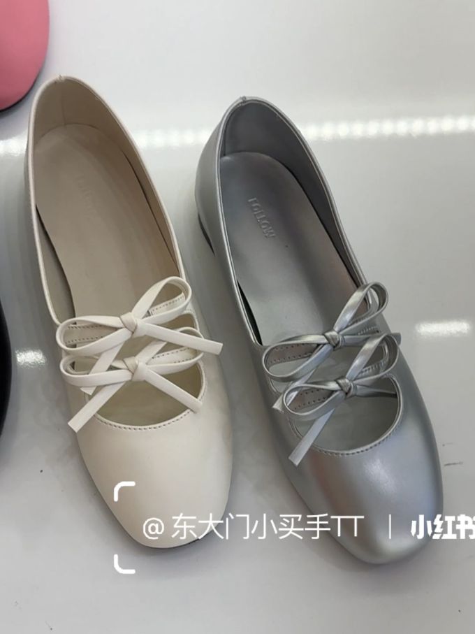圆头 浅口鞋 皮革