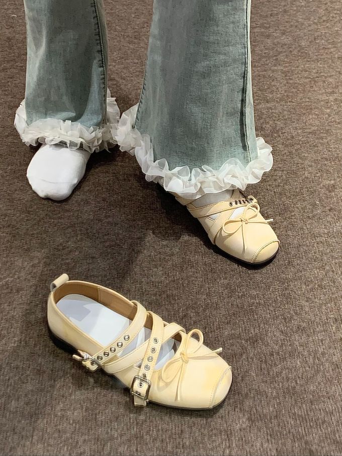 异形头-分趾 袢扣 中口鞋 皮革