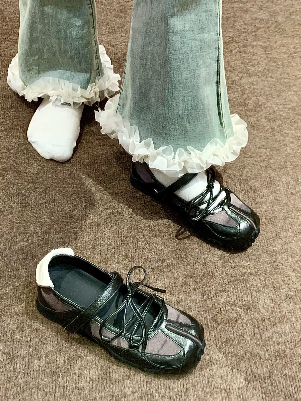 异形头-分趾 低帮 深口鞋 皮革  - VALI鞋履AI设计主图