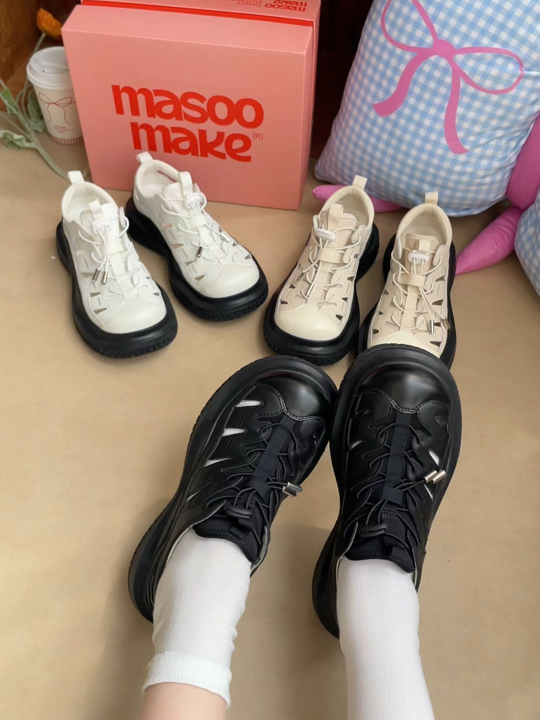 圆头 系带 皮革  - VALI鞋履AI设计主图