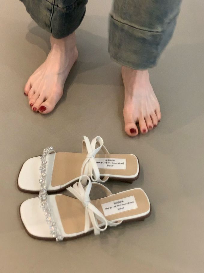 方头 无帮 皮革 