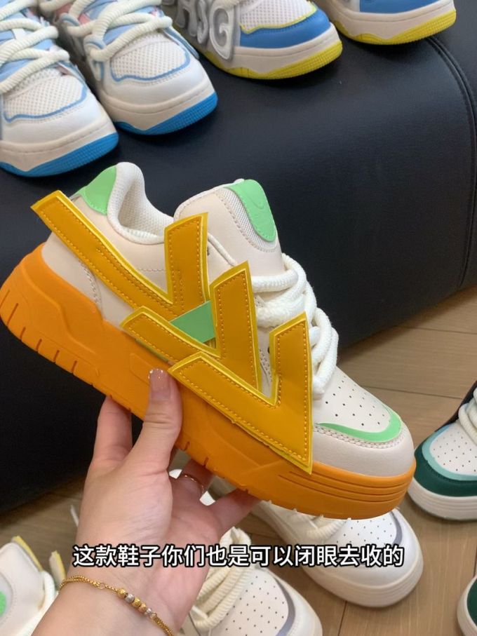 低帮 系带 魔术贴 皮革 