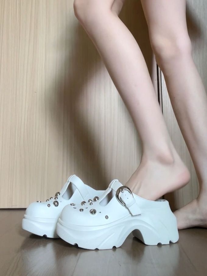 无帮 袢扣 皮革 