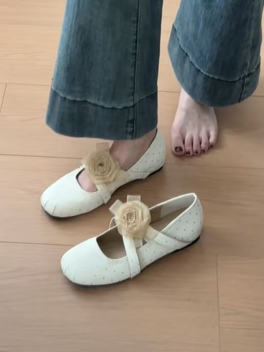 圆头 中口鞋 皮革 