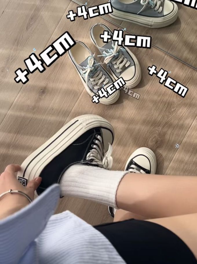 高帮 系带 布面 