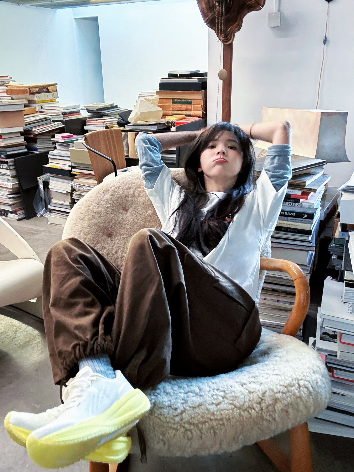 抽褶 咖啡豆棕  - VALI鞋履AI设计主图