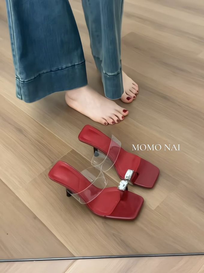 高跟 粗跟 无帮 皮革 