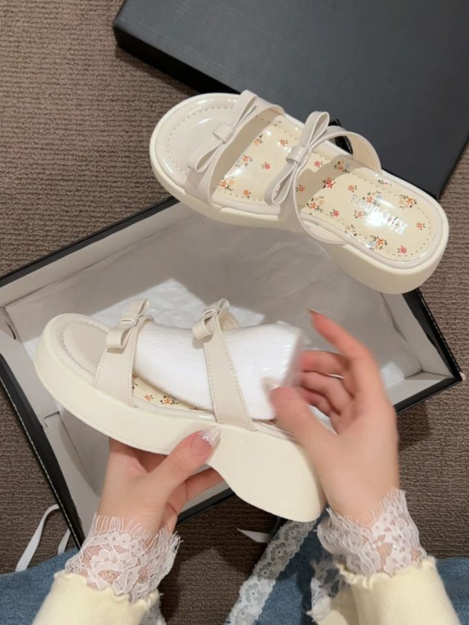 厚底 魔术贴 中口鞋 皮革