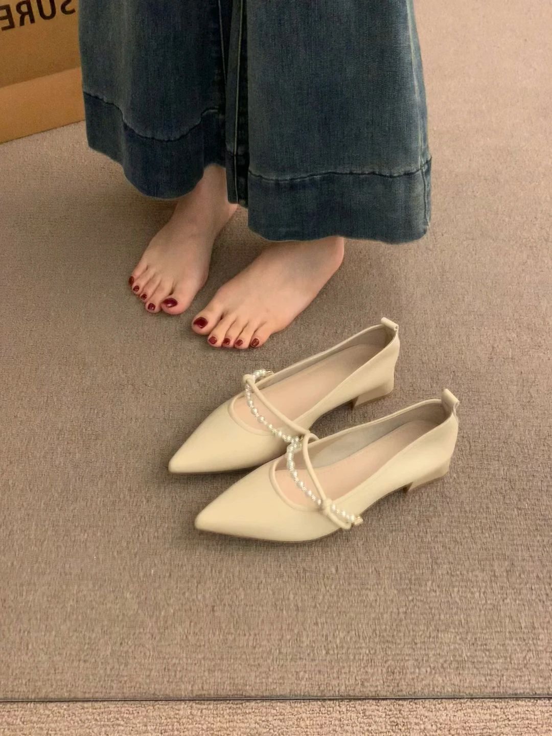 尖头 浅口鞋 皮革  - VALI鞋履AI设计主图