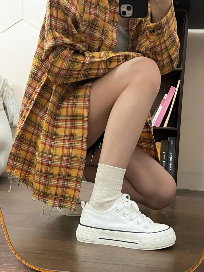 低帮 系带 布面